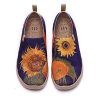 Women's Slip-On Shoes Comfortable Breathable Knit Casual Footwear Stylish Travel-Friendly Loafers